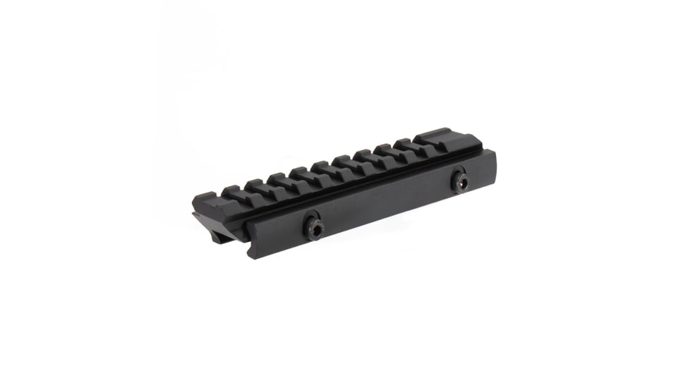 AIM Sports Inc 1/4In High, 5In Long Riser Mount, Black, Small, MT012L