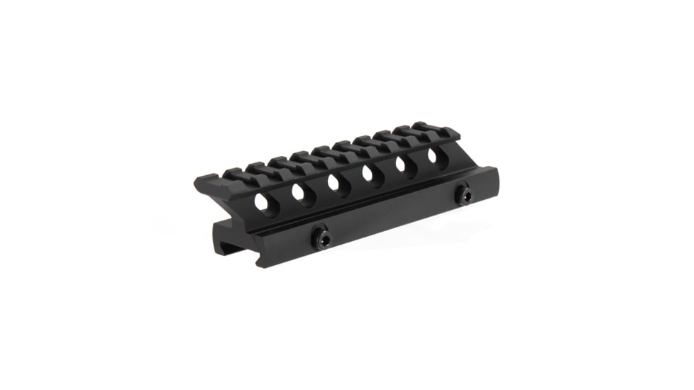 AIM Sports Inc 1In High 5In Long Riser Mount, Black, Small, MT012H