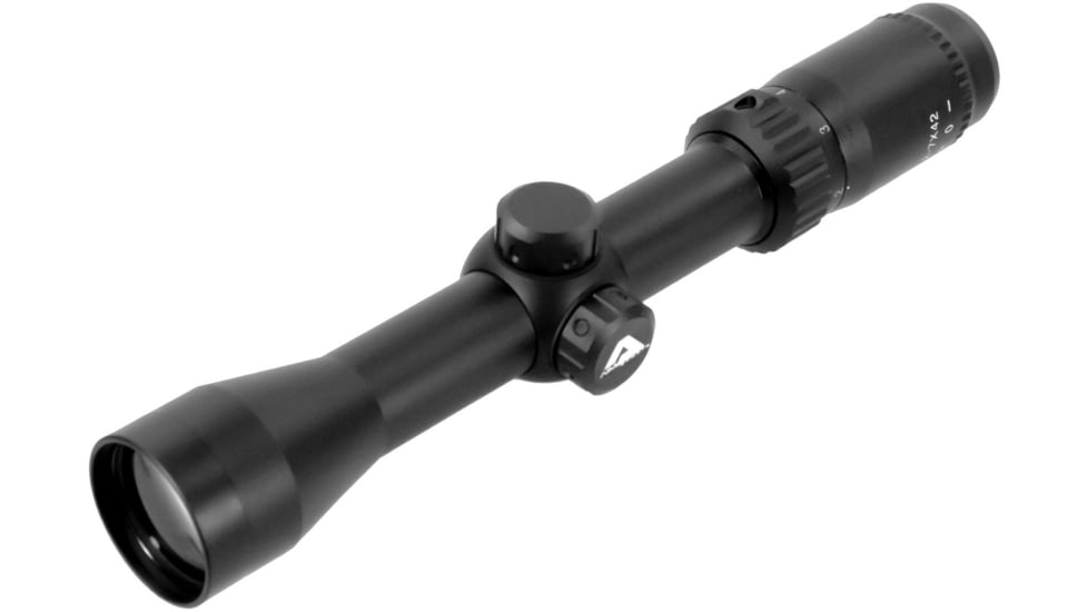 AIM Sports Inc 2-7X42 30mm Scout Scope/Mil-Dot, Black, Medium, JH2742G-M