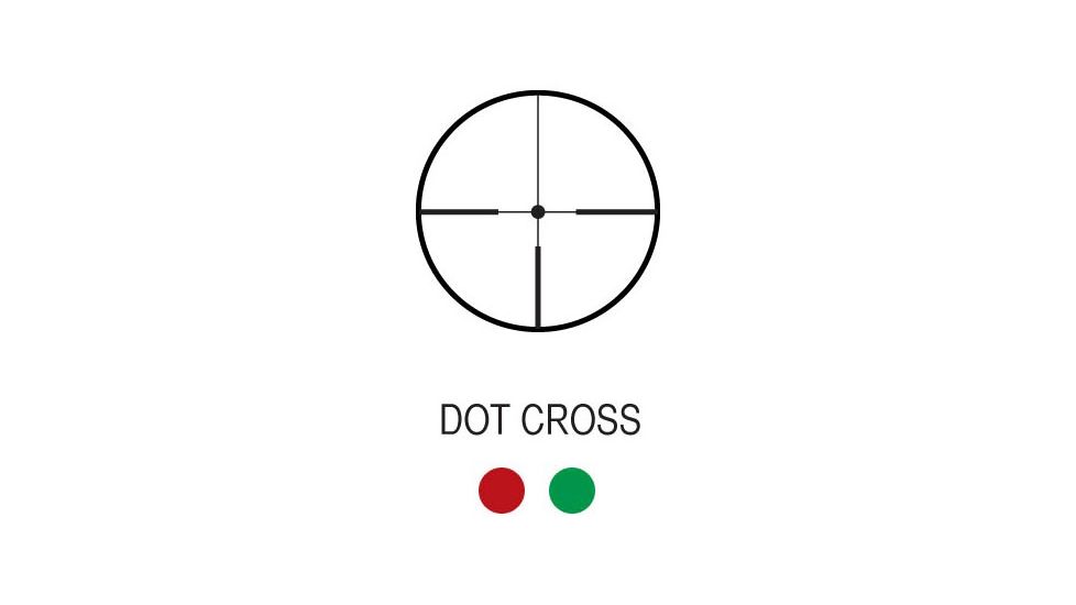 AIM Sports Inc 3-12x50 Dual Illuminated Euro Style Rifle Scope w/ Dot Cross Reticle JDD31250G