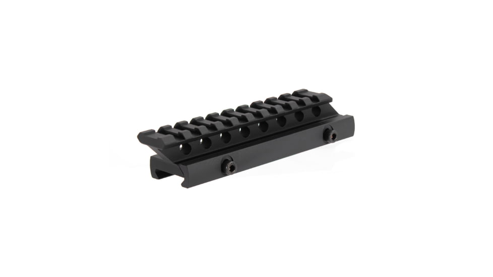 AIM Sports Inc 3/4In High, 5In Lomg Riser Mount, Black, Small, MT012M