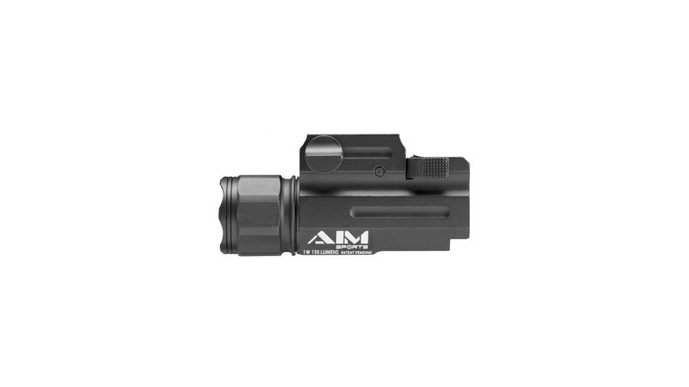 AIM Sports Inc CREE LED Weapon Light w/ QRM Color Filtered Lenses, White Beam, 330 Lumens, Black, FQ330, EDEMO1