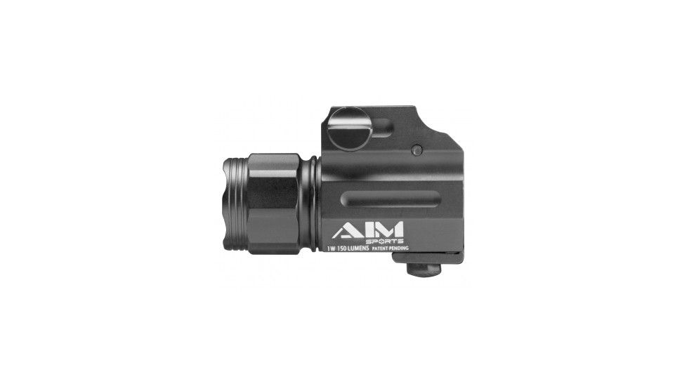 AIM Sports Inc Sub-Compact CREE LED Weapon Light, White, 330 Lumens, Black, FQ330SC