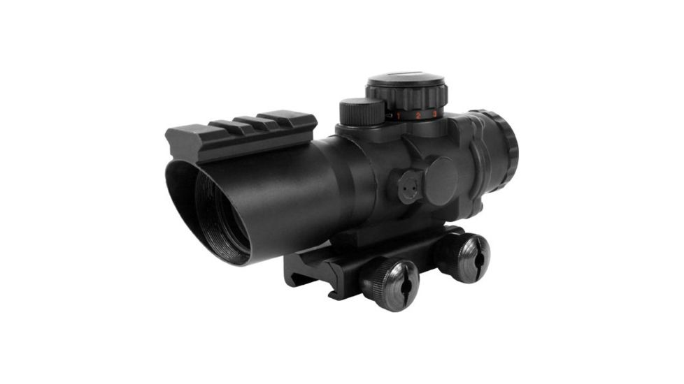 AIM Sports Inc 4X32 Tri-Ill. Scope, Black, Medium, Single Weaver Rail JTDSR432G