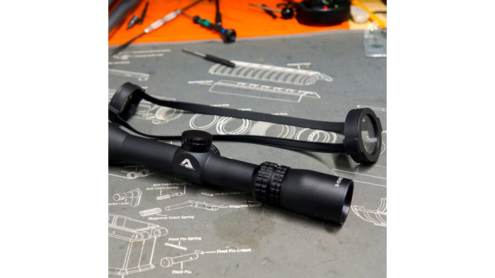 AIM Sports Inc 3-12X32mm 1 in Tube Scout Scope w/AO