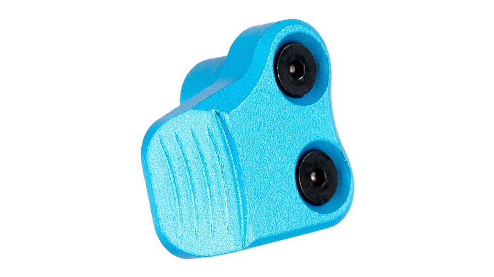 AIM Sports Inc AR-10/AR-15 Oversized AR Mag Release Extension, Anodized Blue, 810099631364