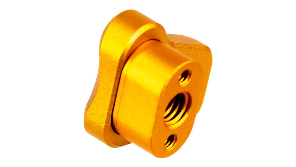 AIM Sports Inc AR-10/AR-15 Oversized AR Mag Release Extension, Anodized Gold, 810099631388