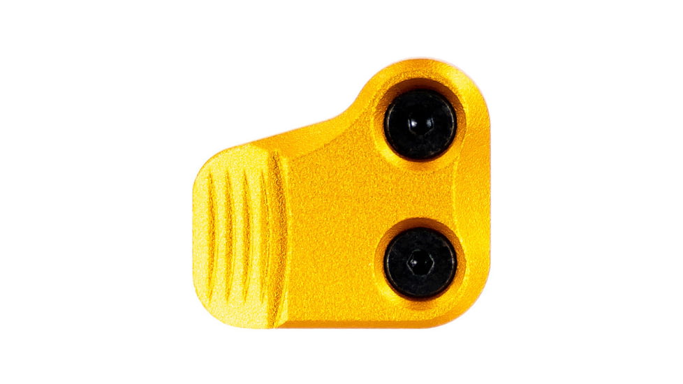 AIM Sports Inc AR-10/AR-15 Oversized AR Mag Release Extension, Anodized Gold, 810099631388