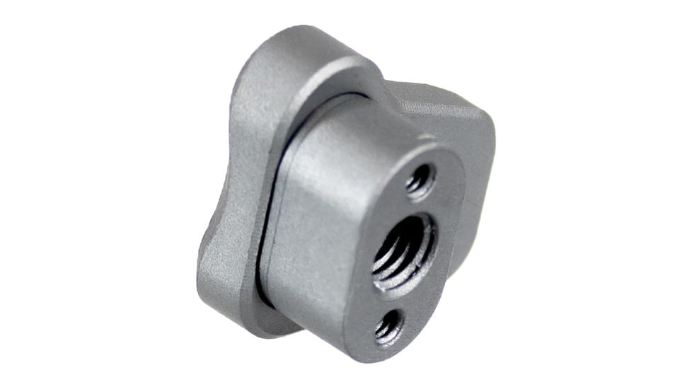 AIM Sports Inc AR-10/AR-15 Oversized AR Mag Release Extension, Anodized Gray, 810099631395