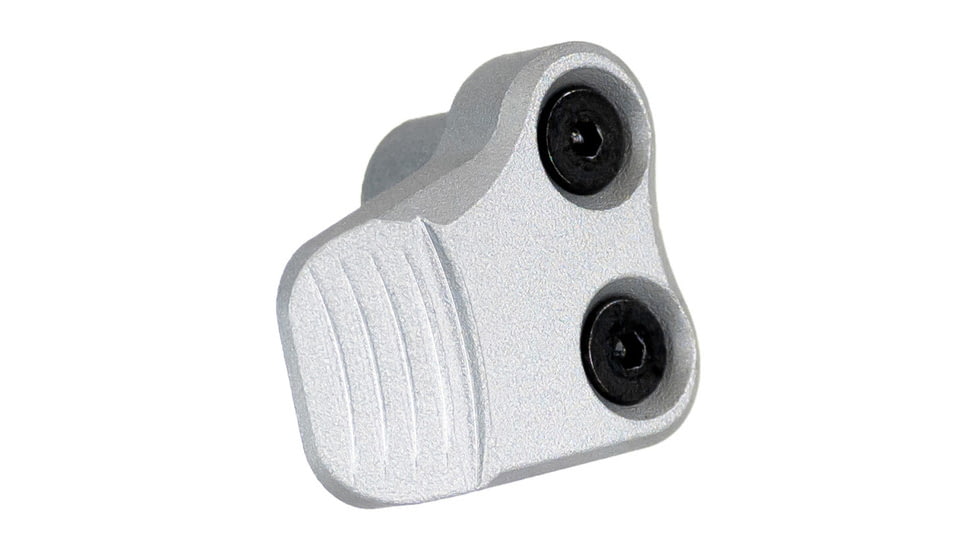 AIM Sports Inc AR-10/AR-15 Oversized AR Mag Release Extension, Anodized Gray, 810099631395