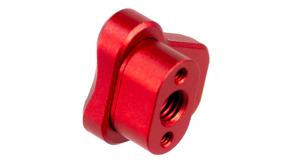 AIM Sports Inc AR-10/AR-15 Oversized AR Mag Release Extension, Anodized Red, 810099631371