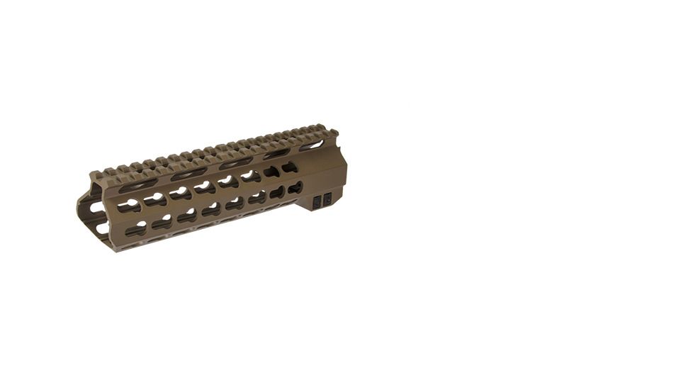 AIM Sports Inc AR-15 Free Float Keymod Handguard, 10 inch, Thin-film ceramic coating, Burnt Bronze, MTK556C-CBB