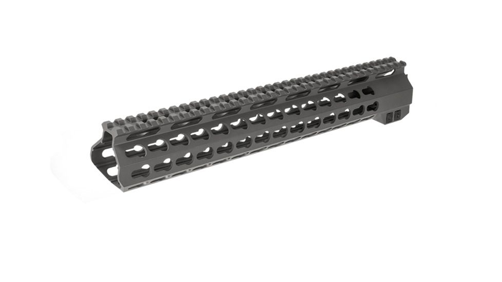AIM Sports Inc AR-15 Free Float Keymod Handguard, 13.5 inch, Thin-film ceramic coating, Olive Drab Green, MTK556M-CBG