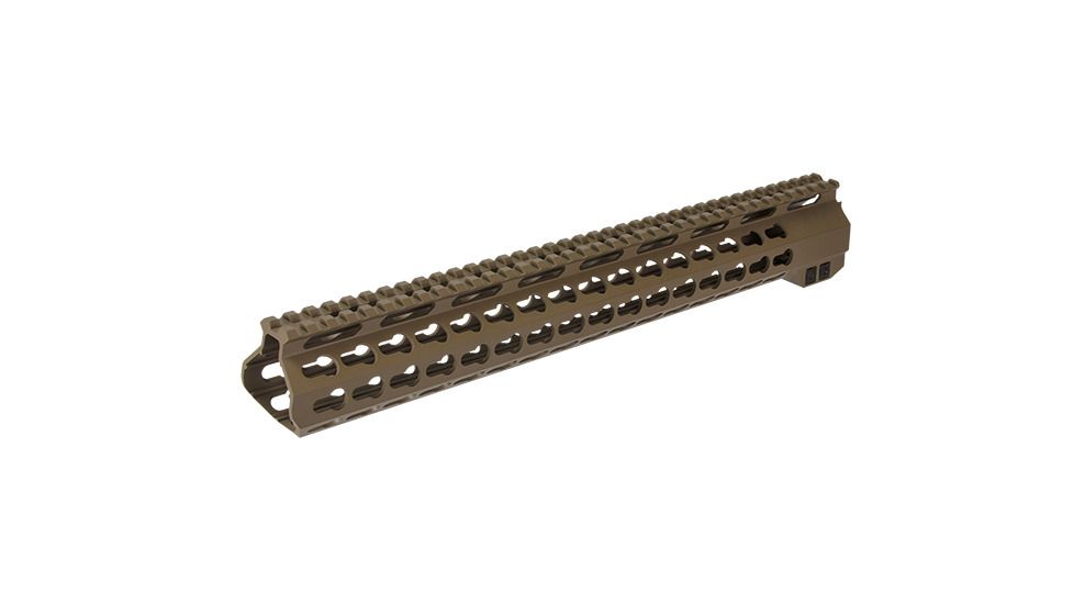 AIM Sports Inc AR-15 Free Float Keymod Handguard, 15 inch, Thin-film ceramic coating, Burnt Bronze, MTK556R-CBB