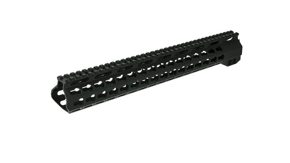AIM Sports Inc AR-15 Free Float Keymod Handguard, 15 inch, Thin-film ceramic coating, Battle Grey, MTK556R-COG