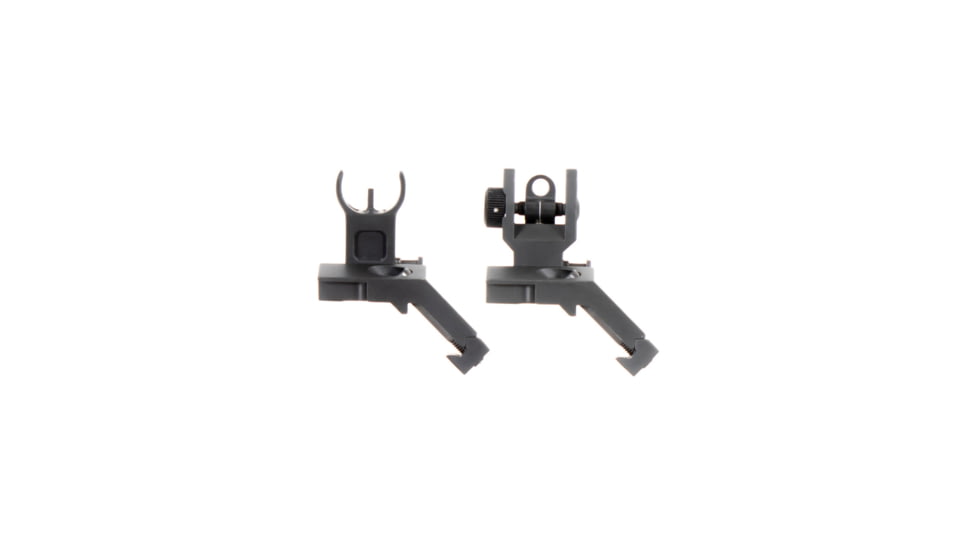 AIM Sports Inc AR Low Profile 45 Degree Flip-Up Sight Set, Black, Small, MT45FS