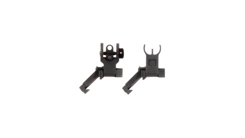 AIM Sports Inc AR Low Profile 45 Degree Flip-Up Sight Set, Black, Small, MT45FS