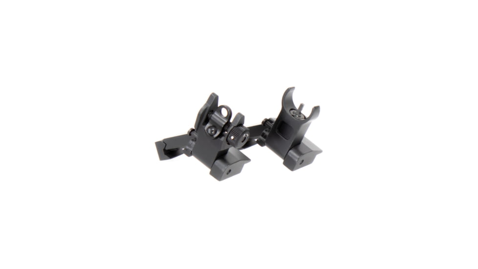 AIM Sports Inc AR Low Profile 45 Degree Flip-Up Sight Set, Black, Small, MT45FS