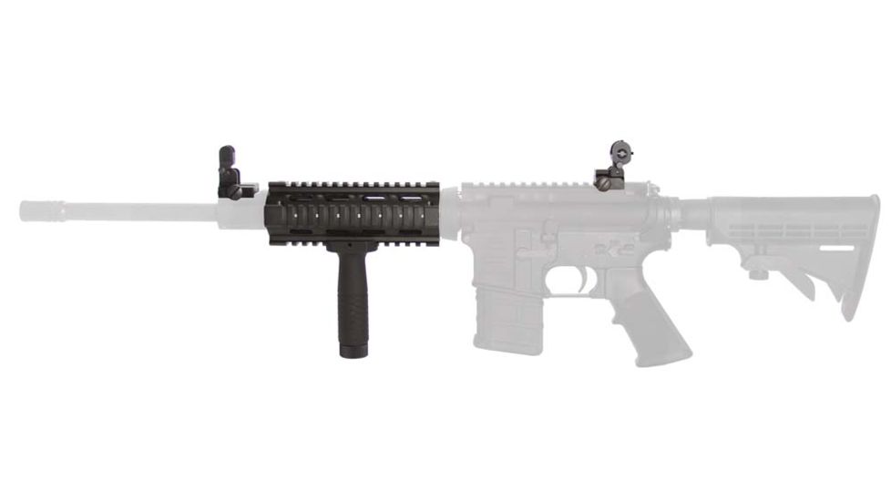 AIM Sports Inc AR/M4 Combo Kit/Carbine Quad Rail/Flip Up Sights/Vertical Grip/V1 ACAR01