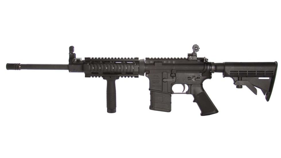 AIM Sports Inc AR/M4 Combo Kit/Carbine Quad Rail/Flip Up Sights/Vertical Grip/V1 ACAR01
