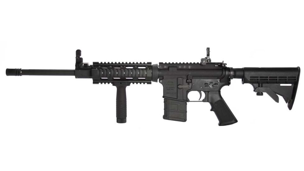 AIM Sports Inc AR/M4 Combo Kit/Carbine Quad Rail/Flip Up Sights/Vertical Grip/V2 ACAR02