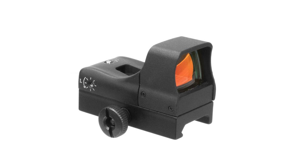 AIM Sports Inc Compact 1x27mm Red Dot Reflex Sigh, 3.5 MOA Dot Sight, Aircraft Grade Aluminum, Black, RT5-C1, EDEMO1