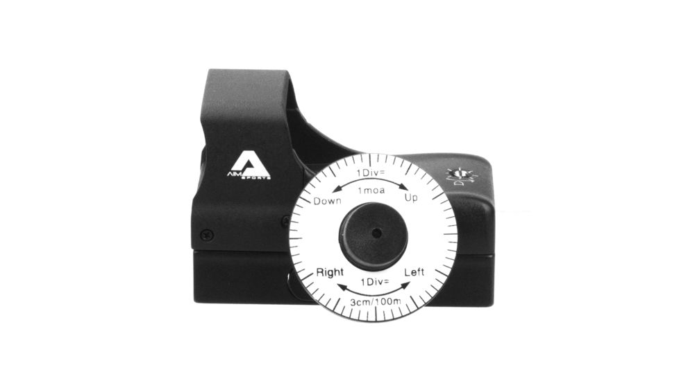 AIM Sports Inc Compact 1x27mm Red Dot Reflex Sigh, 3.5 MOA Dot Sight, Aircraft Grade Aluminum, Black, RT5-C1, EDEMO1