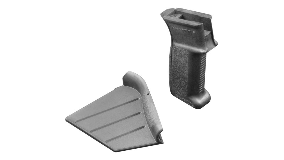 AIM Sports Inc Featureless AK Pistol Grip, w/ Fin Backstrap, Black, PJFAKG