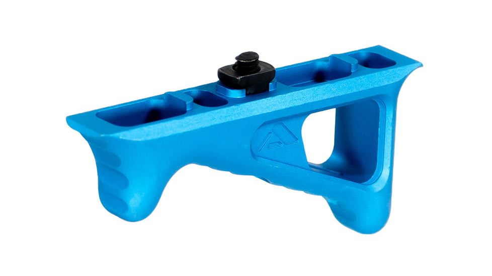 AIM Sports Inc M-LOK Angled Fore Grip/Hand Stop, Anodized Blue, 810099631081