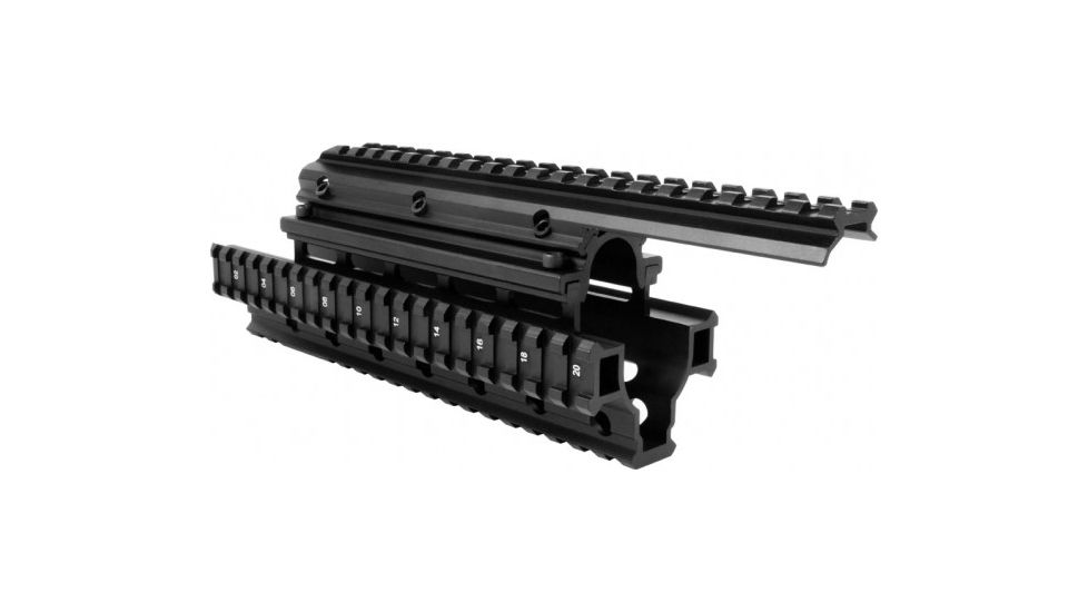 AIM Sports Inc Saiga 12G Quad Rail Mount/20 Slots w/Covers MTSG03