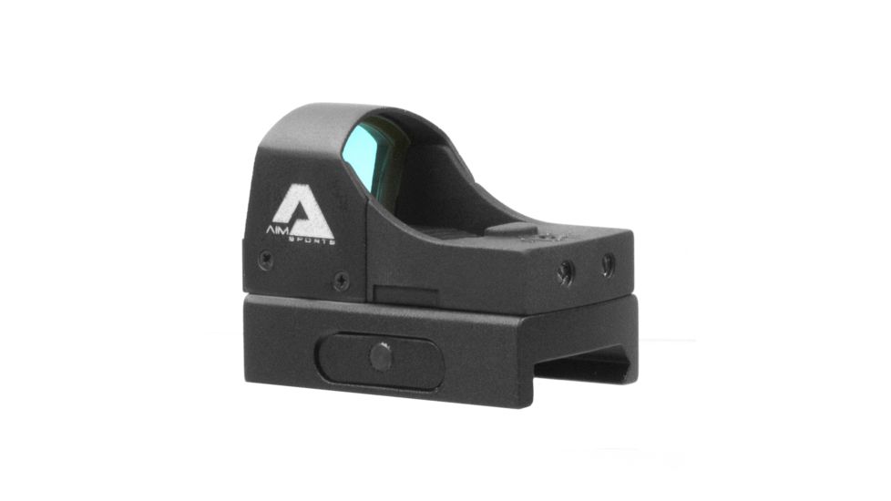 AIM Sports Inc Sub-compact 1x24mm Red Dot Reflex Sight, 3.5 MOA Dot Sight, Aircraft Grade Aluminum, Black, RT5-P1, EDEMO1