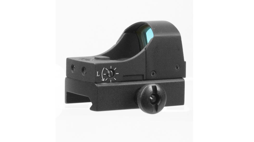 AIM Sports Inc Sub-compact 1x24mm Red Dot Reflex Sight, 3.5 MOA Dot Sight, Aircraft Grade Aluminum, Black, RT5-P1, EDEMO1