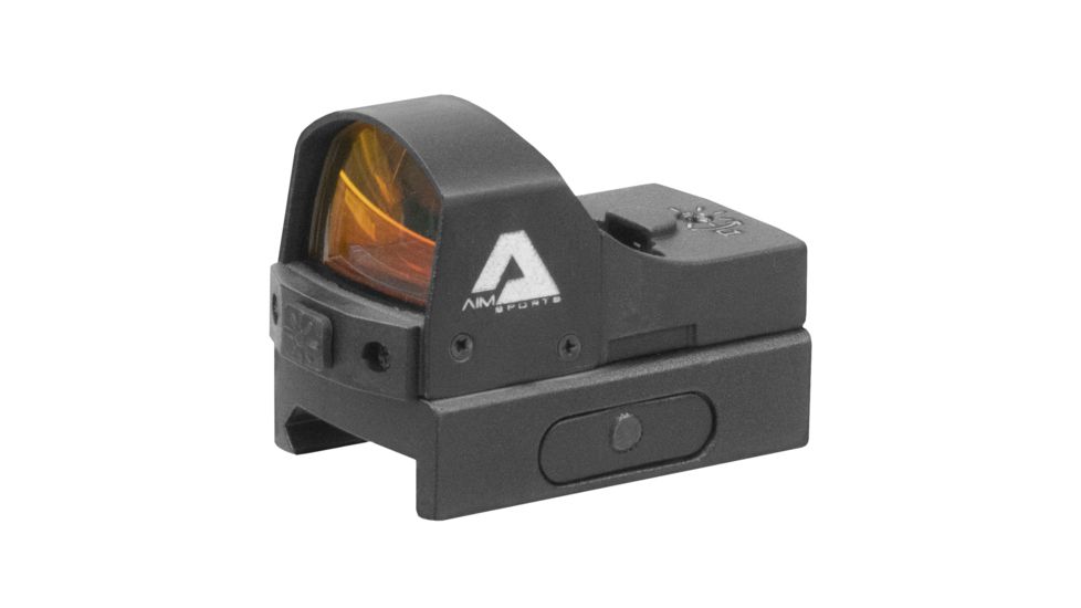 AIM Sports Inc Sub-compact 1x24mm Red Dot Reflex Sight, 3.5 MOA Dot Sight, Aircraft Grade Aluminum, Black, RT5-P1, EDEMO1