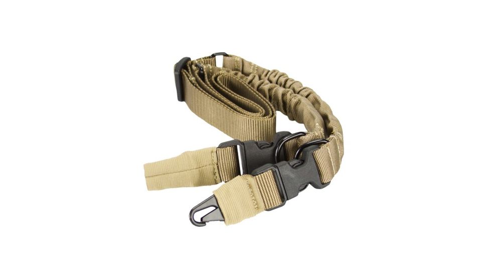 AIM Sports Inc Two One Point Bungee Sling/Steel Clip/Sleve (Heavy Duty)/Tan AOPS02T