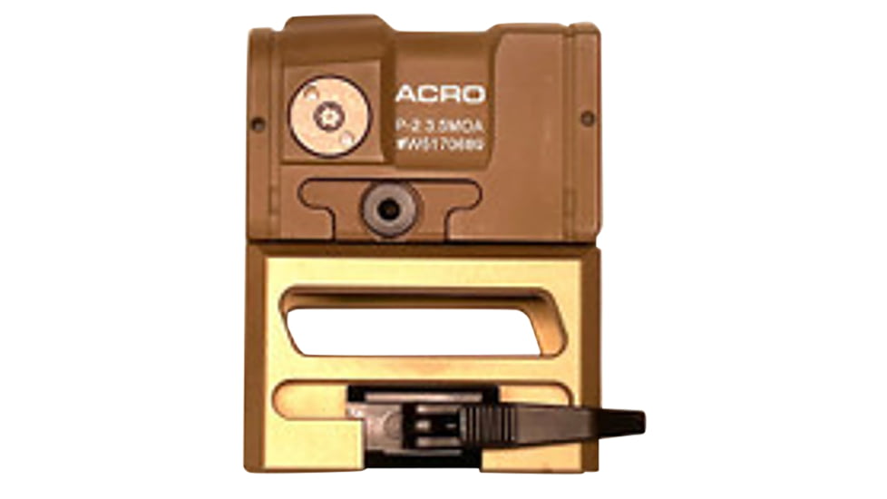 Aimpoint ACRO P-2 Reflex Red Dot Sight, 1 x 0.59&quot; x 0.59&quot;, 3.5 MOA Red Dot Reticle, Flat Dark Earth