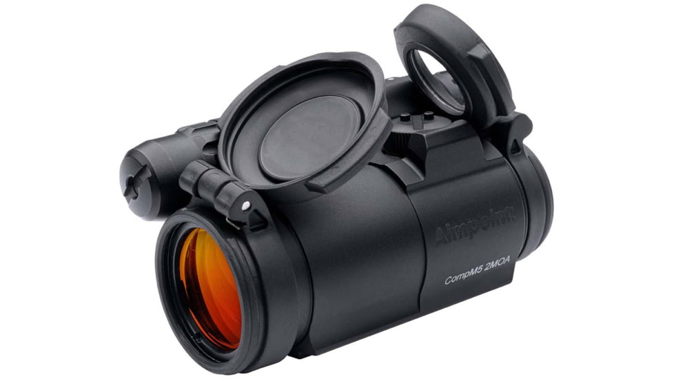 Aimpoint CompM5 Red Dot Reflex Sight, 2 MOA Dot Reticle, Black, Semi Matte, Anodized, 200320