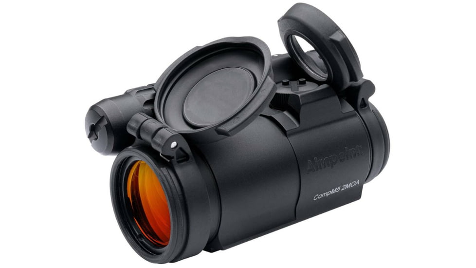 DEMO, Aimpoint CompM5 Red Dot Reflex Sight, 2 MOA Dot Reticle, Black, Semi Matte, Anodized, 200320