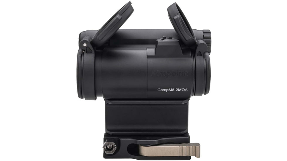 Aimpoint CompM5 Red Dot Reflex Sight, 2 MOA Dot Reticle, w/ LRP Mount &amp; Spacer, Black, Semi Matte, Anodized, 200386