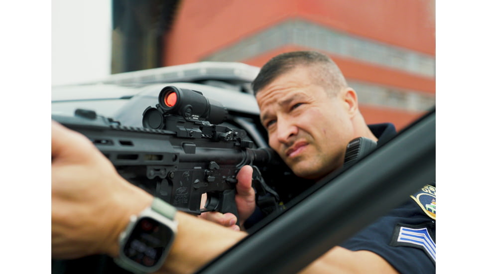 Aimpoint Duty RDS MR Reflex Red Dot Sight, 1x39mm, 2 MOA Dot/65 MOA Circle, Multi Reticle, Black, 200985