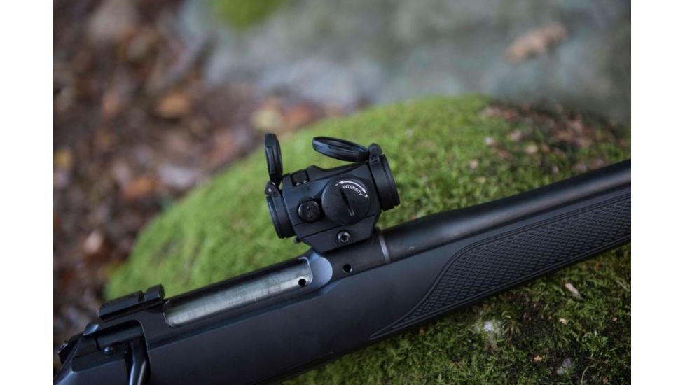 Demo, Aimpoint Micro H-2 Red Dot Reflex Sight, 2 MOA Dot Reticle, w/ LRP Mount &amp; Spacer, Black, Semi Matte, Anodized, 200211-DEMO