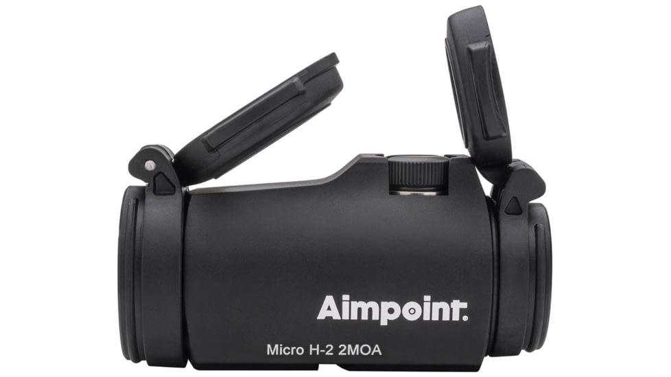 Aimpoint Micro H-2 Red Dot Reflex Sight, 2 MOA Dot Reticle, Black, Semi Matte, Anodized, 200186