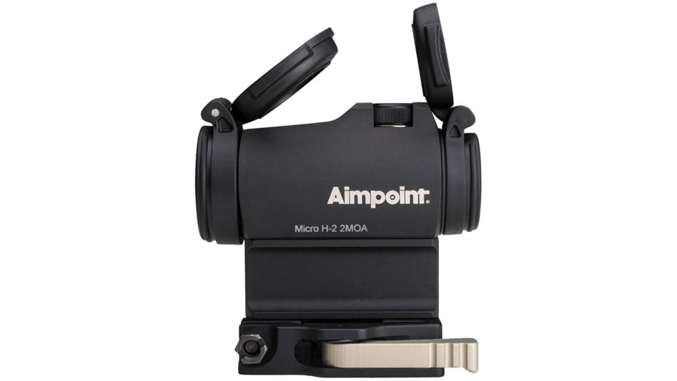 Aimpoint Micro H-2 Red Dot Reflex Sight, 2 MOA Dot Reticle, w/ LRP Mount &amp; Spacer, Black, Semi Matte, Anodized, 200211