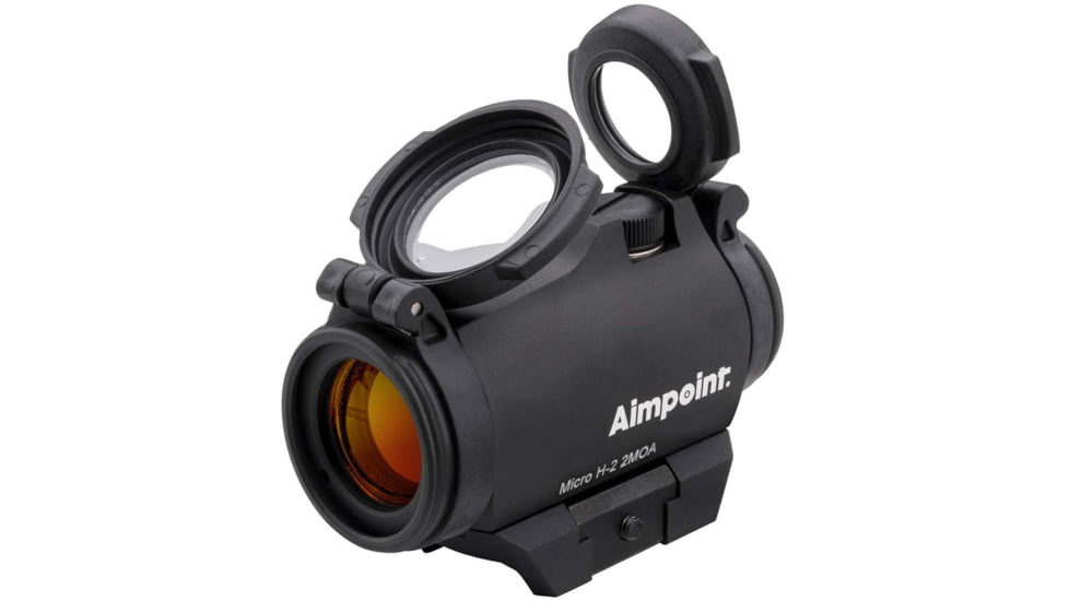 Aimpoint Micro H-2 Red Dot Reflex Sight, 2 MOA Dot Reticle, w/ Picatinny Mount, Black, Semi Matte, Anodized, 200185