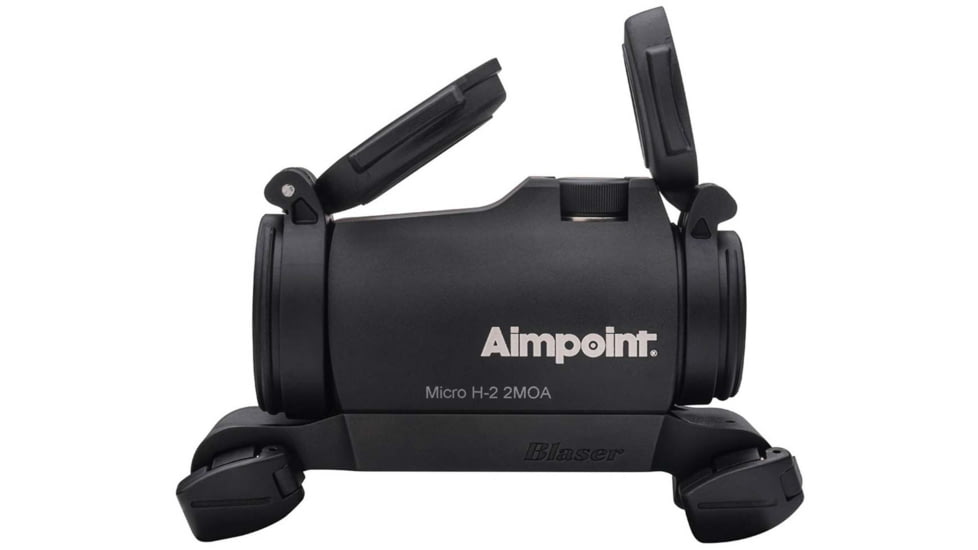 Aimpoint Micro H-2 Red Dot Reflex Sight, 2 MOA Dot Reticle, w/ Saddle Mount, Black, Semi Matte, Anodized, 200187
