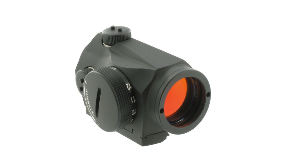 Aimpoint Micro S-1 Red Dot Reflex Sight, 6 MOA Dot Reticle, Black, Semi Matte, Anodized, 200369