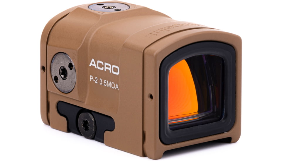 Aimpoint OPMOD Acro 1x16mm Reflex Red Dot Sight, 3.5 MOA Dot Reticle, Coyote Tan, AIMOPMOD