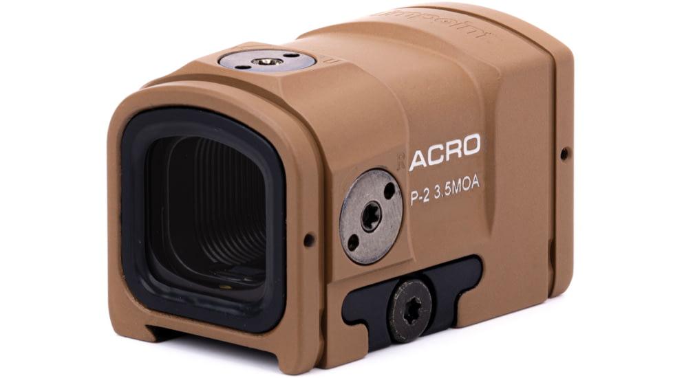 Aimpoint OPMOD Acro 1x16mm Reflex Red Dot Sight, 3.5 MOA Dot Reticle, Coyote Tan, AIMOPMOD