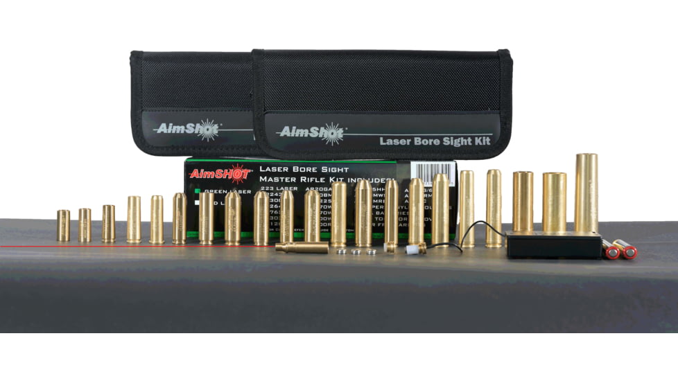 AimShot Master 2 Rifle Laser Bore Sight Kit, Red, KT-MASTER2-RED