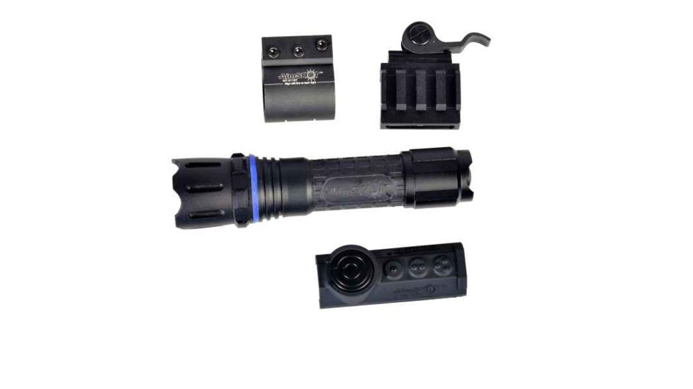 AimSHOT White Wireless Tactical Flashlight Kit with Quick Release Rail Mount, Black TX890-WH