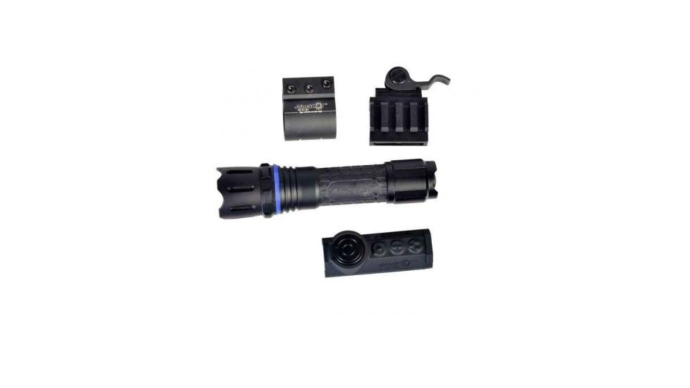 AimSHOT White Wireless Tactical Flashlight Kit with Quick Release Rail Mount, Black TX890-WH